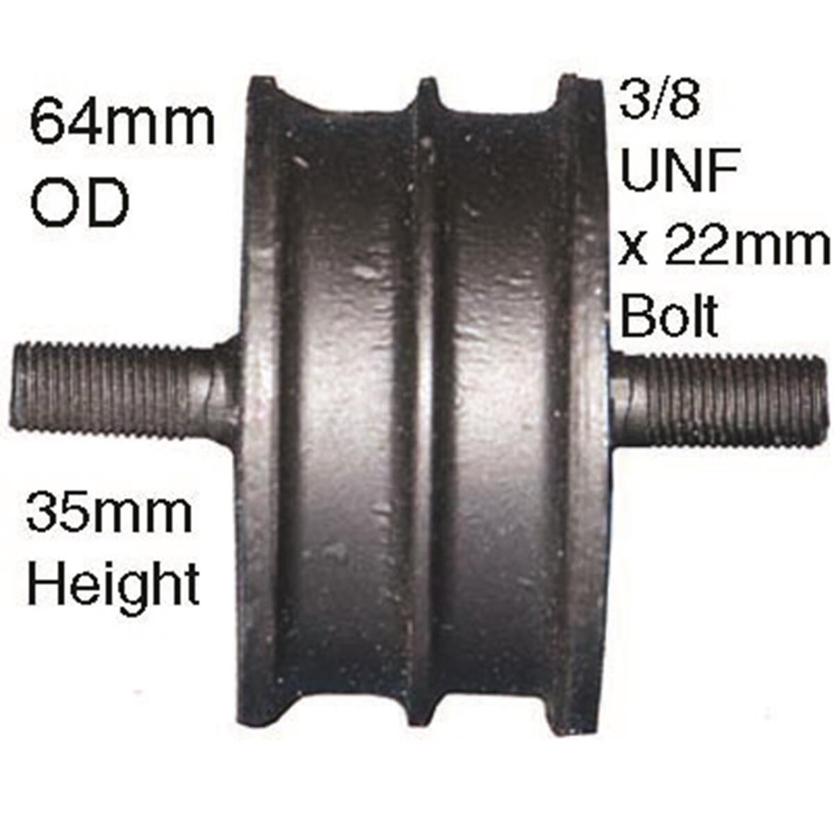 Engine Mount Front - LAND ROVER SERIES 2A 88 - 2.3L I4  PETROL - Manual & Auto, , scaau_hi-res