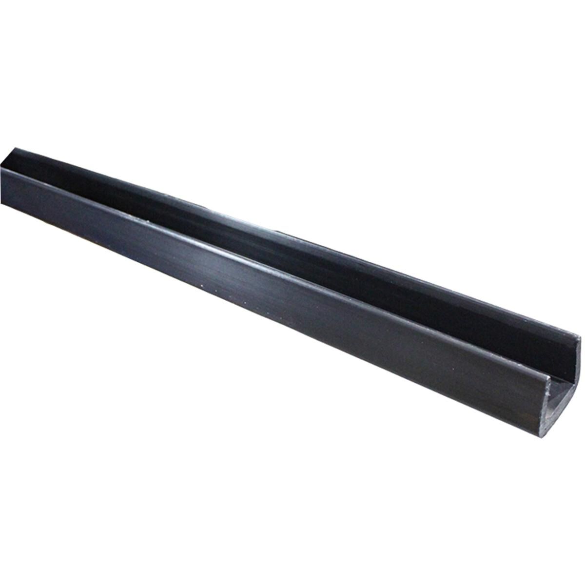 Sunrise Teflon Bumper Cover C Section Black 50 x 50 x 1500mm, , scaau_hi-res