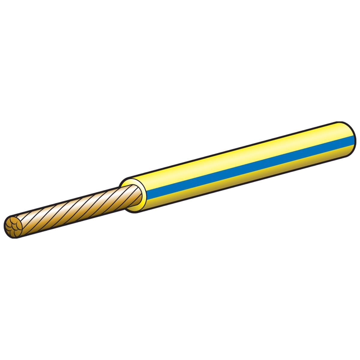 CABLE S/C TR 3MM 10A 30M YW+BE, , scaau_hi-res