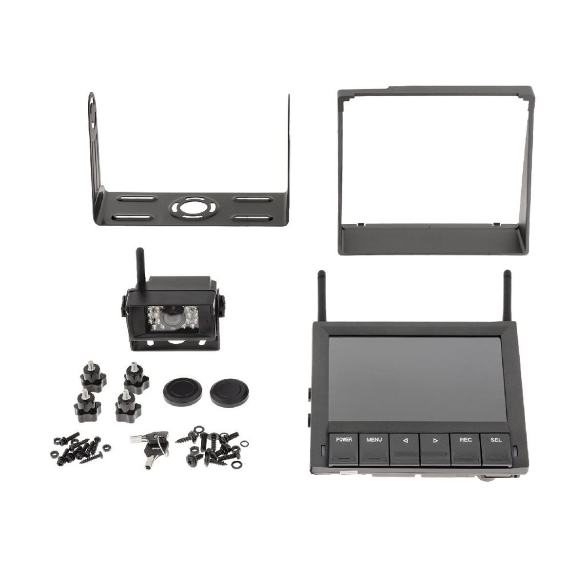 7" TFT LCD REVERSE CAMERA WRELESS SYSTEM KIT 12/24V 4x - REVERSE SYSTEMS ALARMS & HORN, , scaau_hi-res