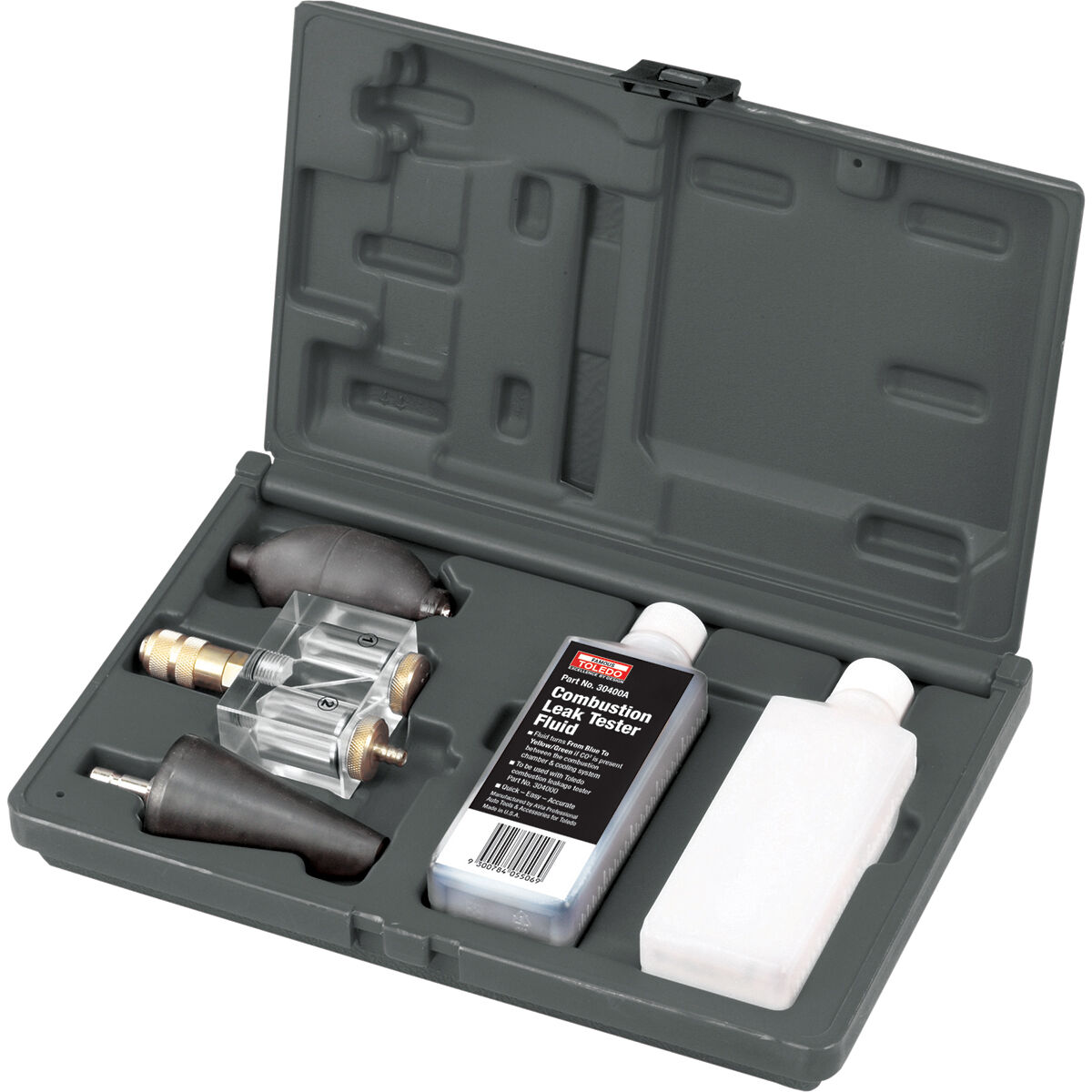 Head gasket outlet leak detector