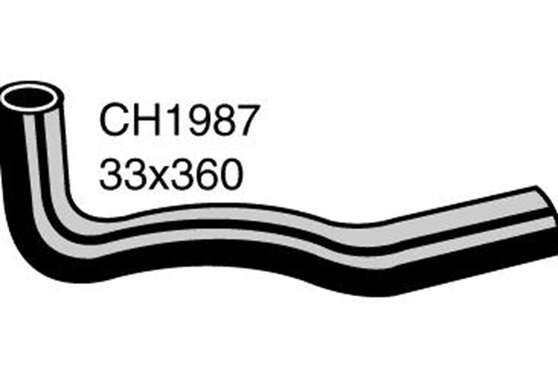 Radiator Upper Hose  - MITSUBISHI PAJERO NH - 2.5L I4 I/C Turbo DIESEL - Manual & Auto, , scaau_hi-res