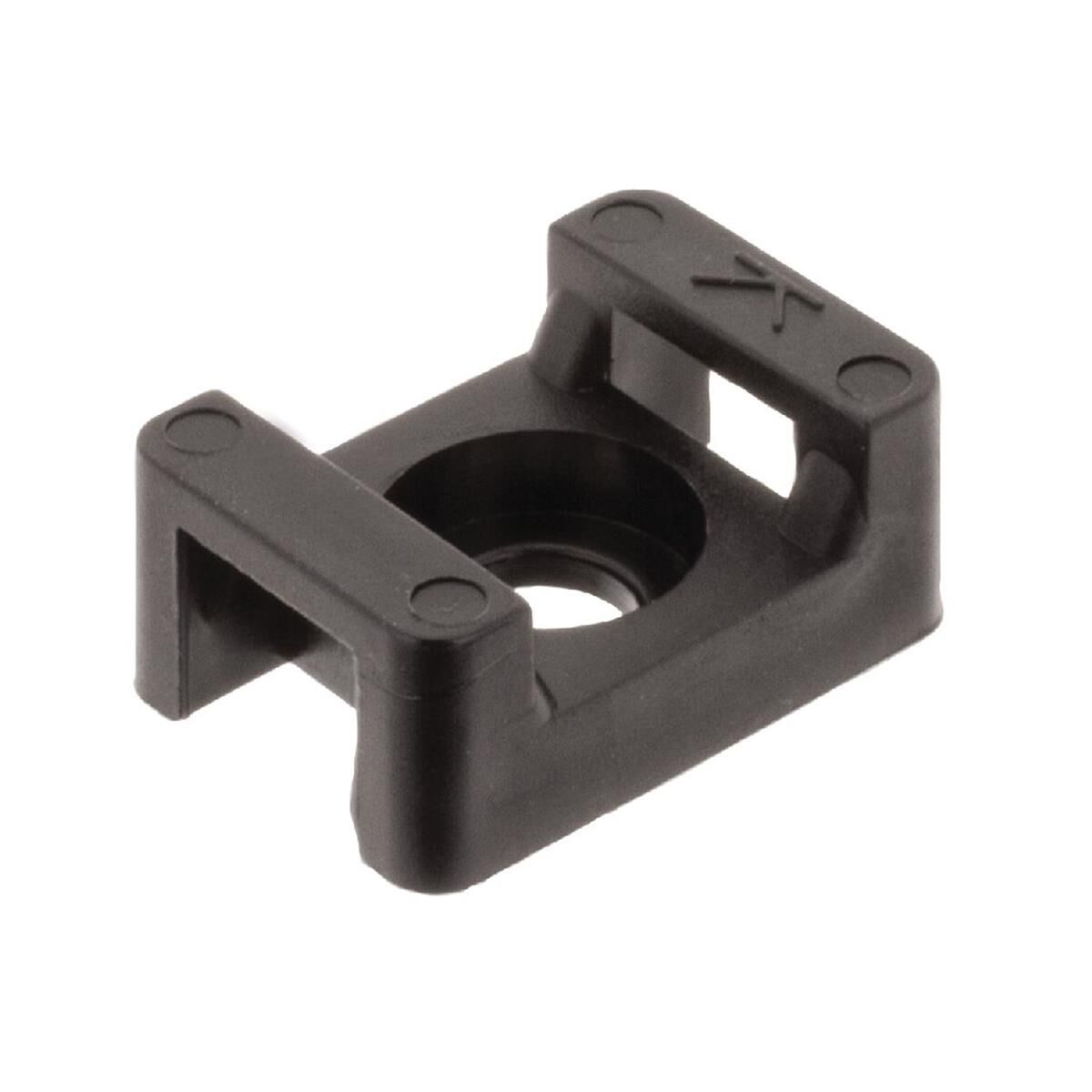 PKT 10 CABLE TIE MOUNT SCREW DOWN H9.8mm x L23mm x W16mm - CABLE ASSEMBLIES & ACC., , scaau_hi-res