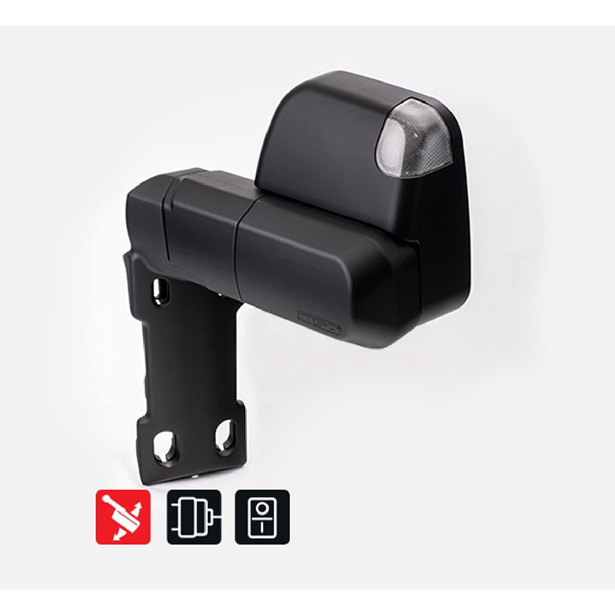 LC70-79 LANDCRUISER SWITCH KIT INCLUDED - 1984-CURRENT. BLACK, ELECTRIC KIT, BIG BASE, INDICATORS, POWERFOLD, , scaau_hi-res