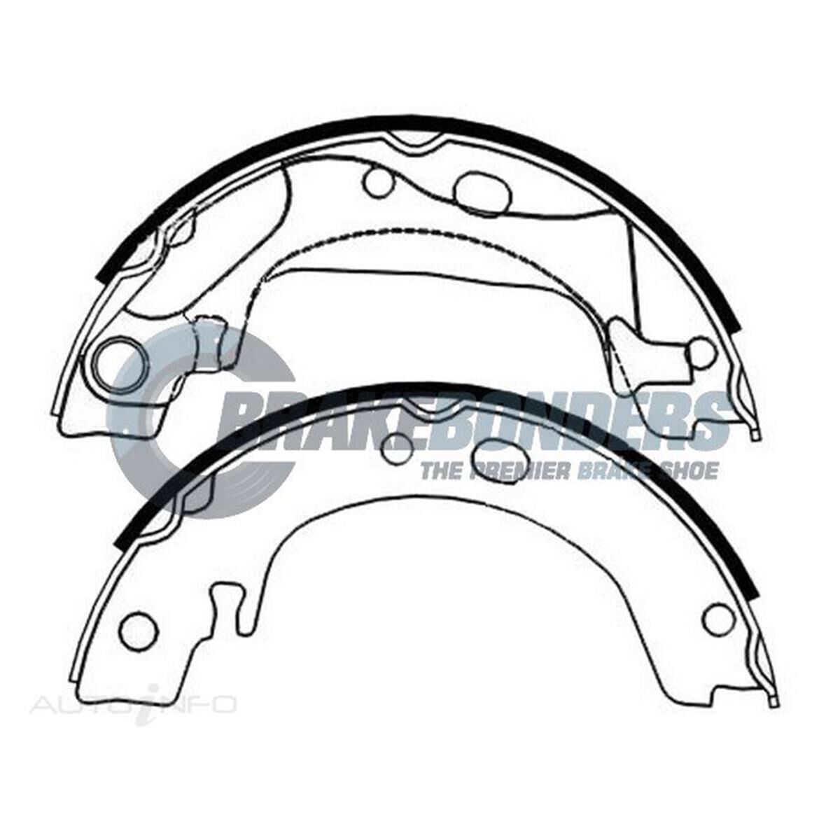 Brake Shoes - Toyota Parking Brake 172mm, , scaau_hi-res
