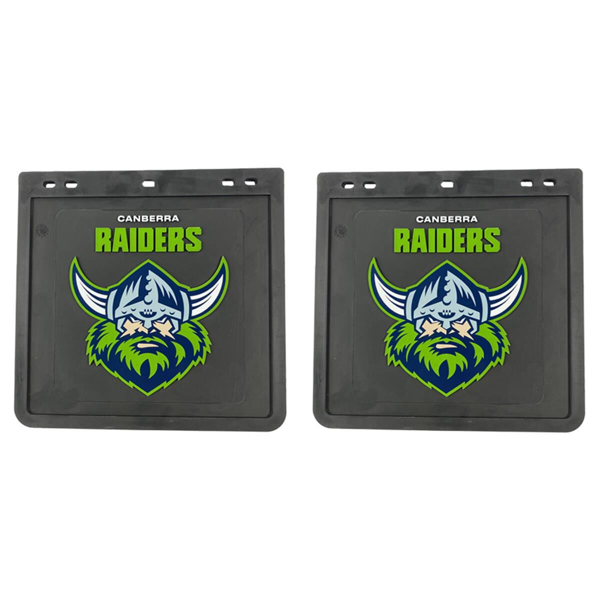 280MM DROP X 300MM WIDTH BLACK MONO MUDFLAP  - RAIDERS, , scaau_hi-res
