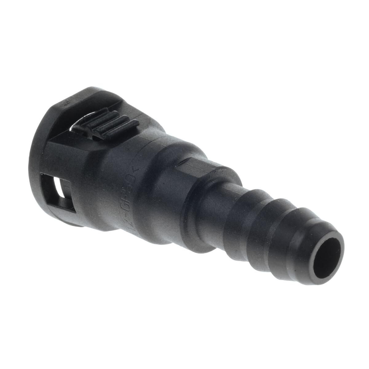 GM FEMALE EFI ADAPTOR 3/8 TUBE TO 3/8 BARB PLASTIC, , scaau_hi-res