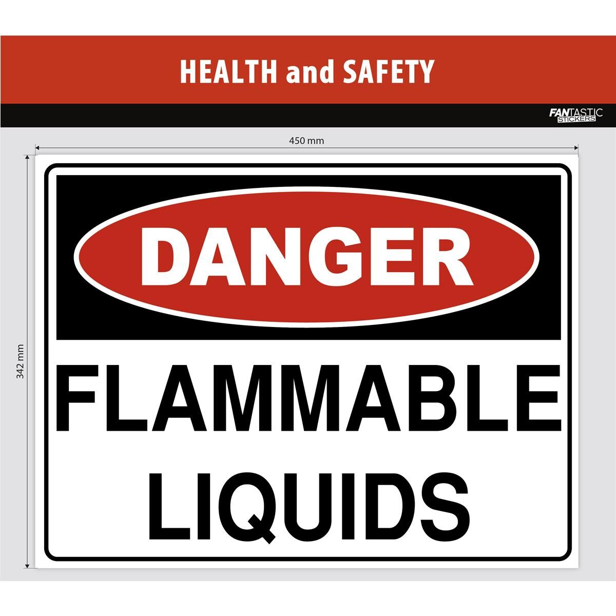 FLAMMABLE LIQUIDS SIGN 45CM, , scaau_hi-res
