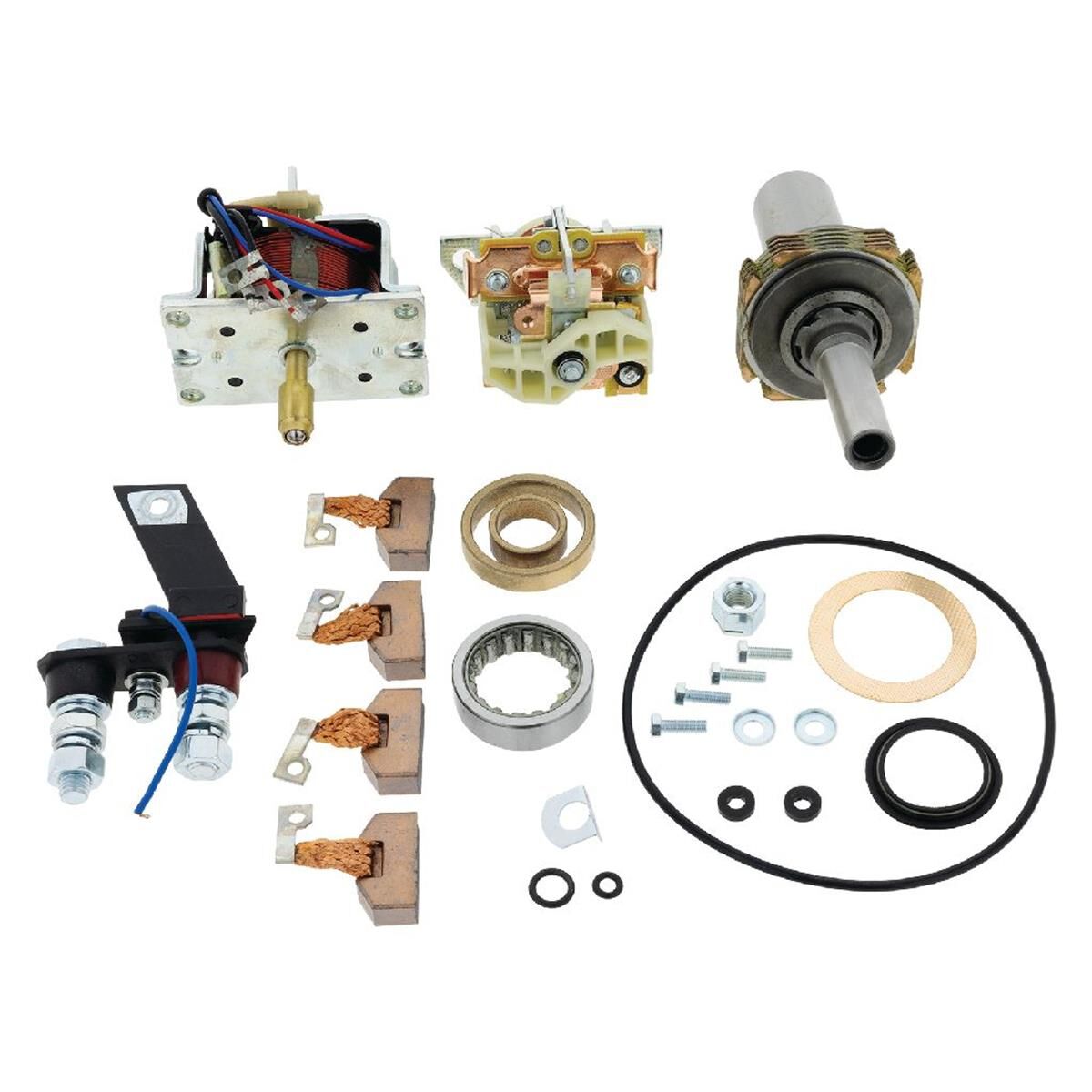REPAIR KIT 24V, KB STARTERS W/- LATE BRUSHES, 10mm POS AND - STARTER MOTOR COMPONENTS, , scaau_hi-res