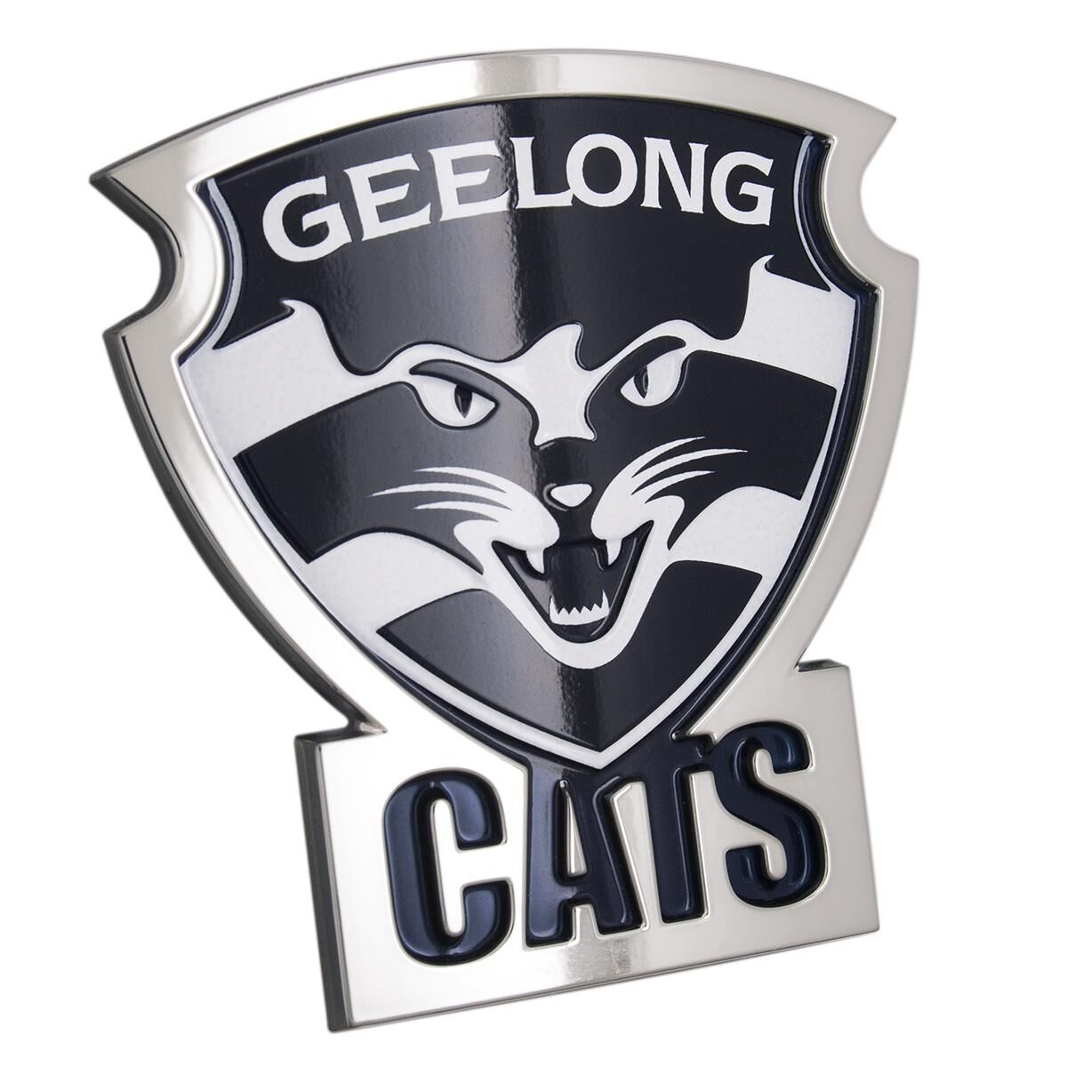 AFL GEELONG CATS 3D CHROME CAR EMBLEM, , scaau_hi-res