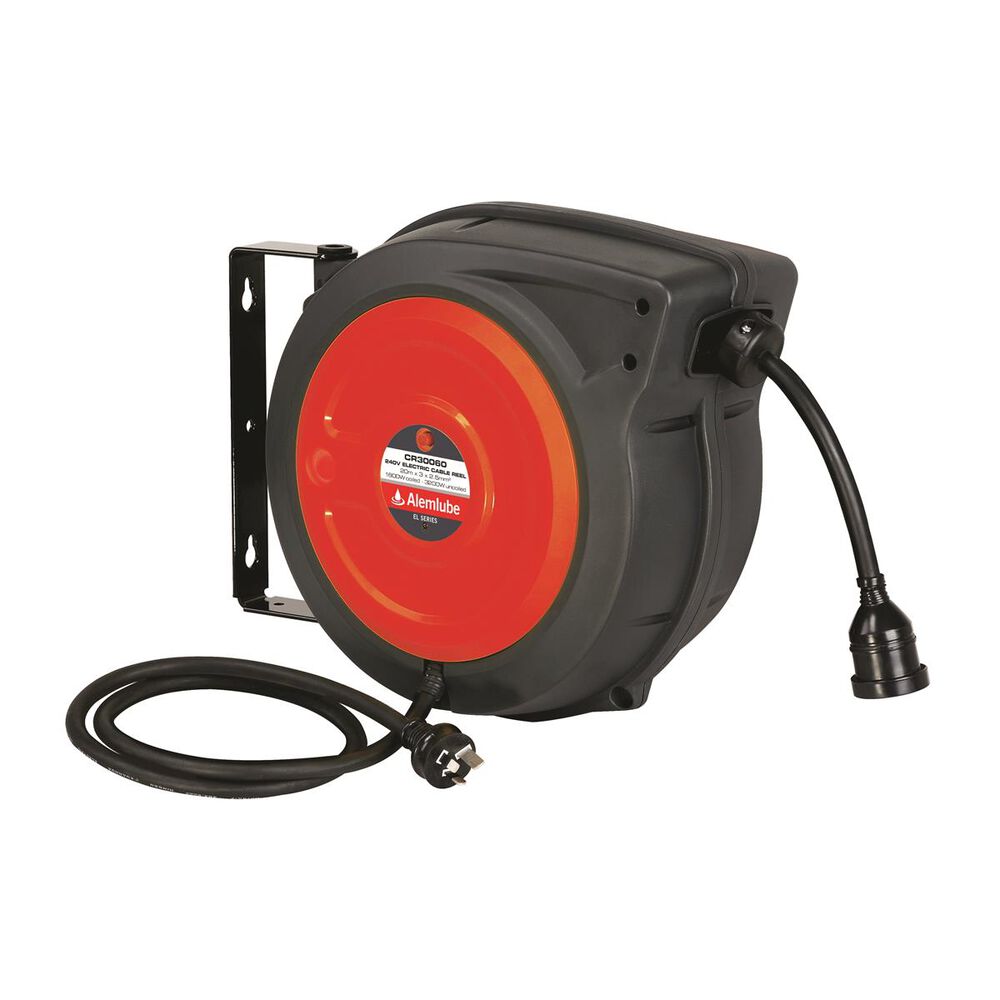 Alemlube 20M Electric Cable Reel - 240V, 15A, CR30060