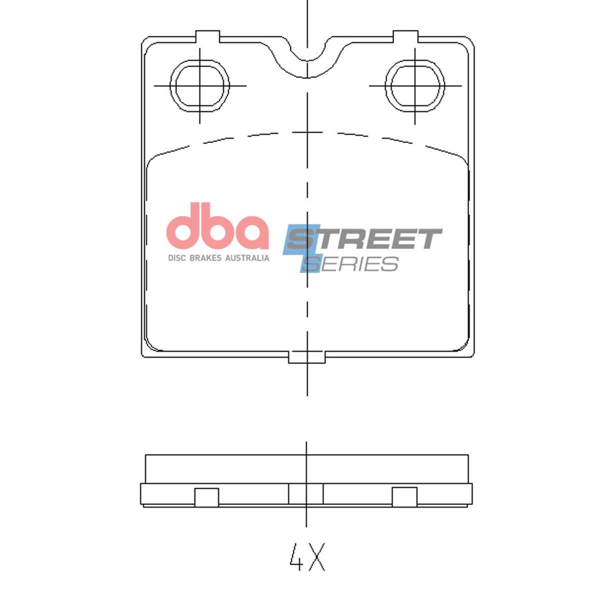 DBA SS STREET SERIES BRAKE PADS [ TESLA ELECTRIC HANDBRAKE - MODEL S / MODEL X 2012 ON HB ], , scaau_hi-res