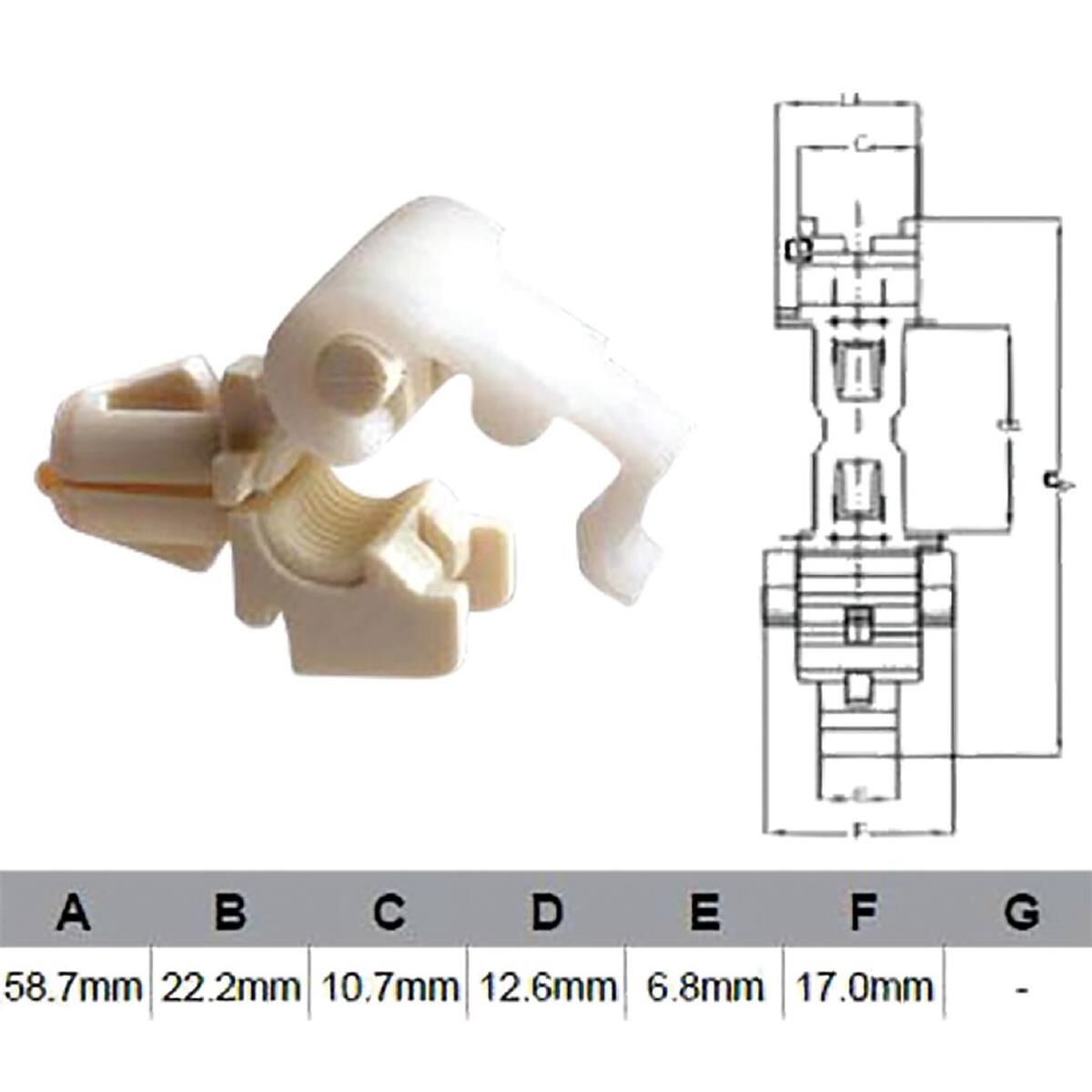 PKT 10 DOOR LOCK CLIP, , scaau_hi-res