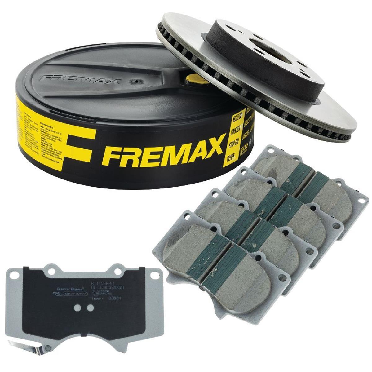 FREMAX+PRO-LINE BRAKE BUNDLEPRADO (GDJ150) 2.7L 2015-20 TOYOTA FRONT, , scaau_hi-res