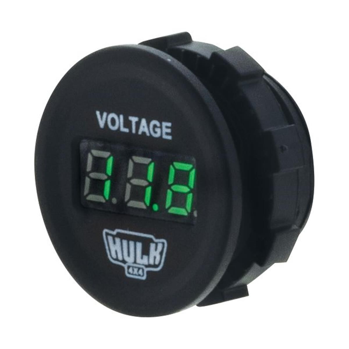VOLTMETER 5-30v DC GREEN LED 29mm DIA, , scaau_hi-res
