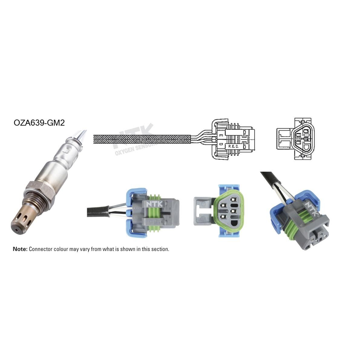 NTK OXYGEN SENSOR - OZA639-GM2, , scaau_hi-res