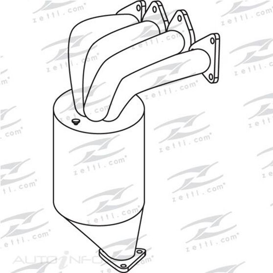 HOLDEN COMBO XC 1.6L Z16SE FWD 09/02 - 04/05 MANIFOLD CAT, , scaau_hi-res
