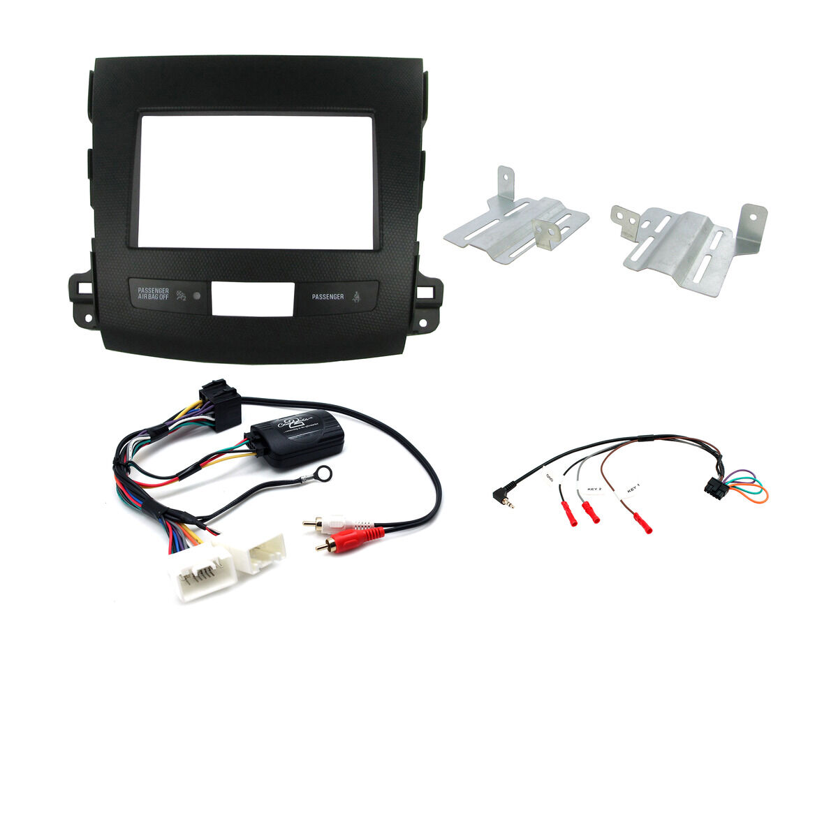 INSTALL KIT TO SUIT MITSUBISHI OUTLANDER ZG, ZH (BLACK), , scaau_hi-res