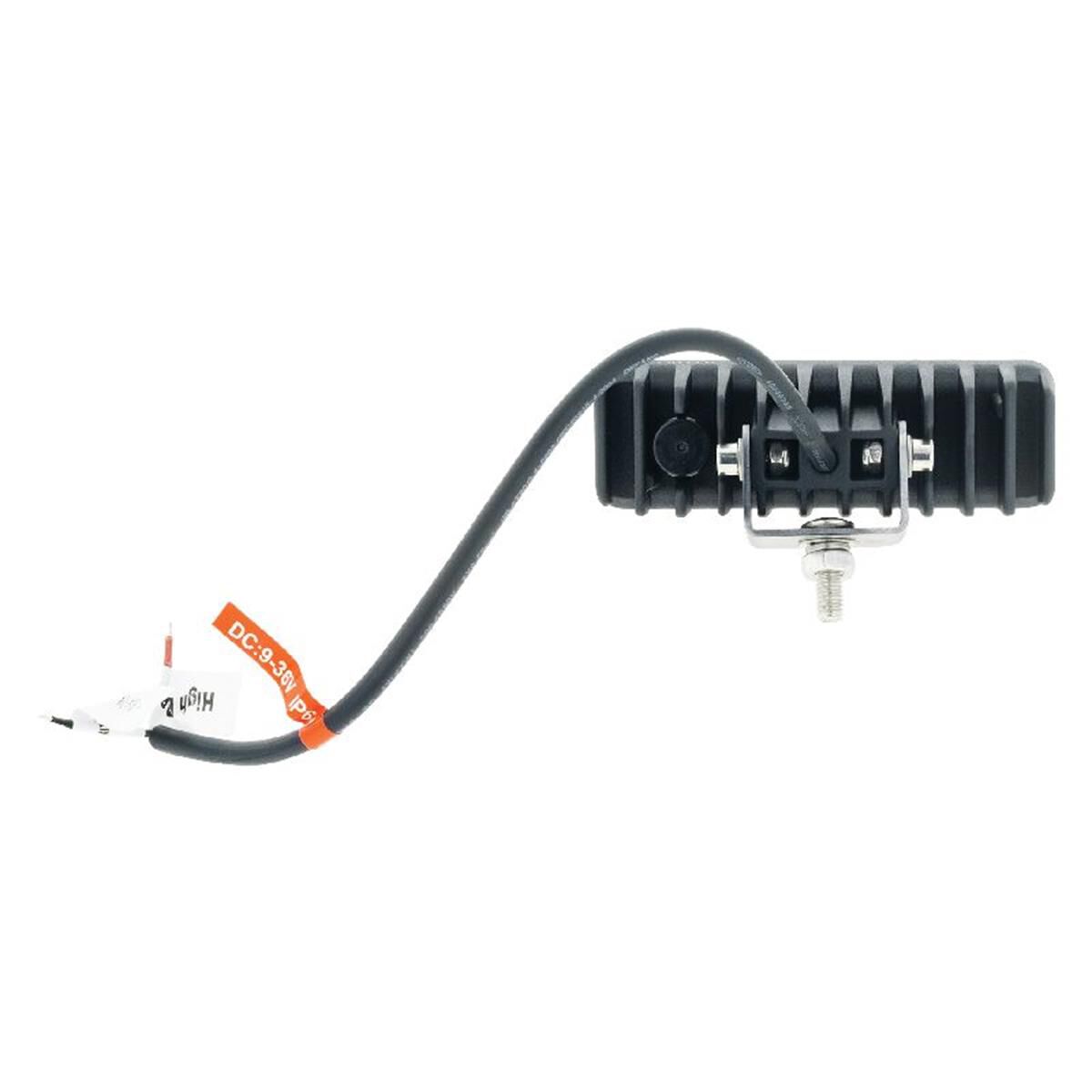 LED RECTGL WORKLAMP FLOOD BEAM70 Deg 9-36V 24W 4 LEDs BLACKHSNG 2,400 Lumens, , scaau_hi-res