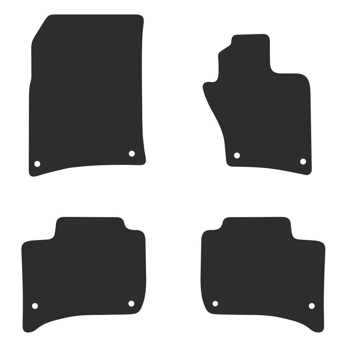 HEAVY DUTY RUBBER CAR MATS FOR VOLKSWAGEN TOUAREG (2ND GEN) 2010-2018, , scaau_hi-res