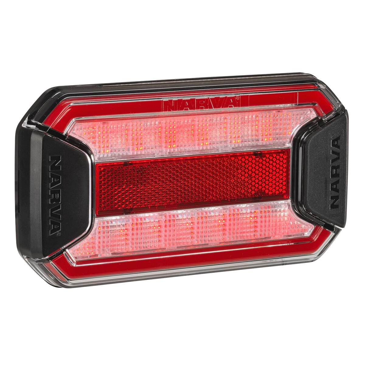 Narva 9-33 Volt LED Stop/Tail Lamp with In-Built Reflector, Clear Lens and 0.5m of Hard-Wired Cable, , scaau_hi-res