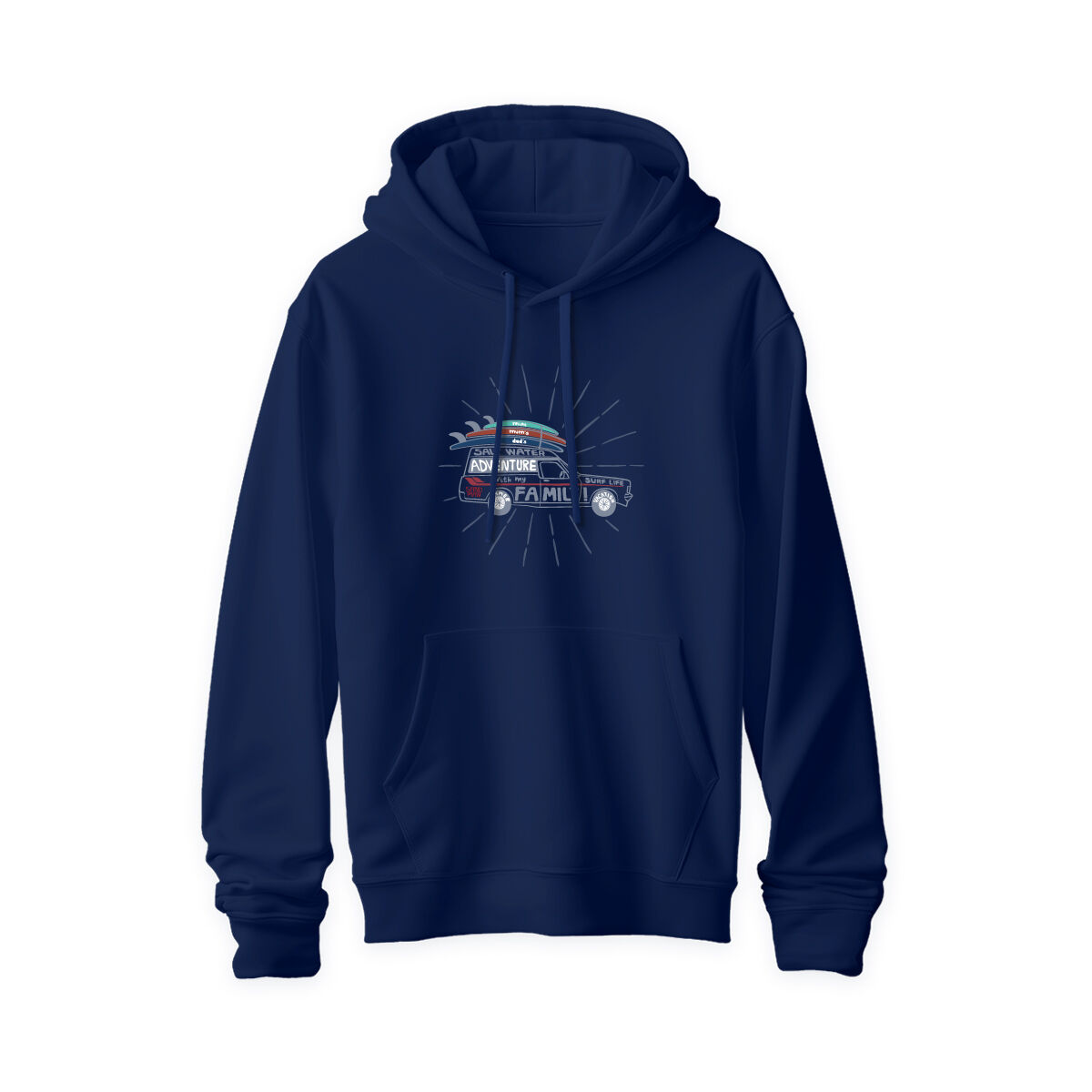 ADULT HOODIE-NAVY [ADVENTURE WITH FAMILY] [XL], , scaau_hi-res