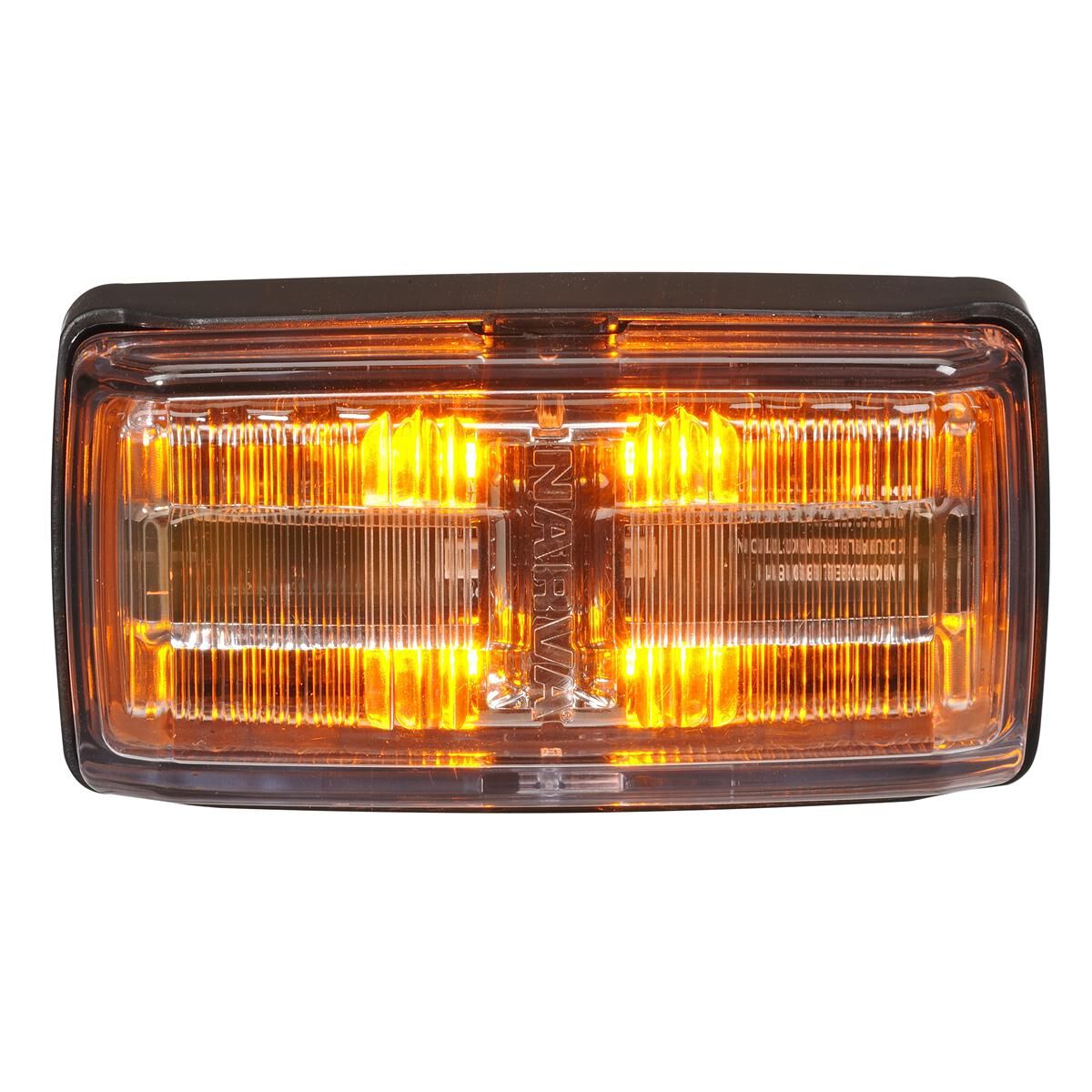 NARVA 9-33V LED SIDE MARKER OR SIDE DIRECTIONAL INDICATOR (RED/AMBER/AMBER) WITH BLACK BASE, CLEAR LENS & 0.5M CABLE, , scaau_hi-res