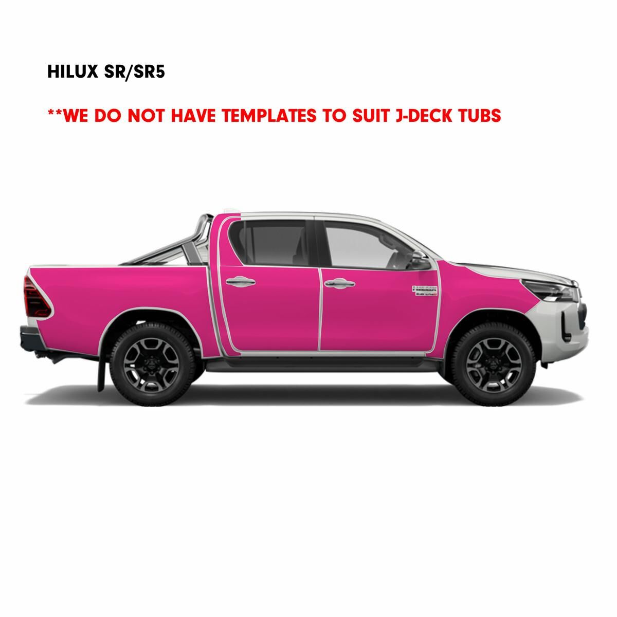 BUSHWRAPZ CAPE DIY 4WD KIT FOR HILUX N80 DUAL CAB SR/SR5 - TUB INCLUDED - BADGES ON DOORS, , scaau_hi-res