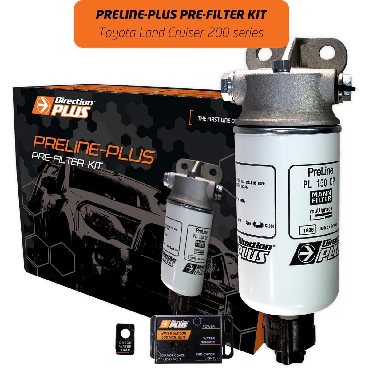 PRELINE-PLUS PRE-FILTER KIT LAND CRUISER 200 (PL615DPK), , scaau_hi-res
