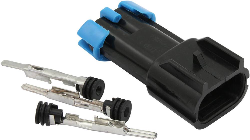 Aeroflow Delphi 40mm Fuel Pump Male Plug Pins Walbro 525 450 2 Pin ...