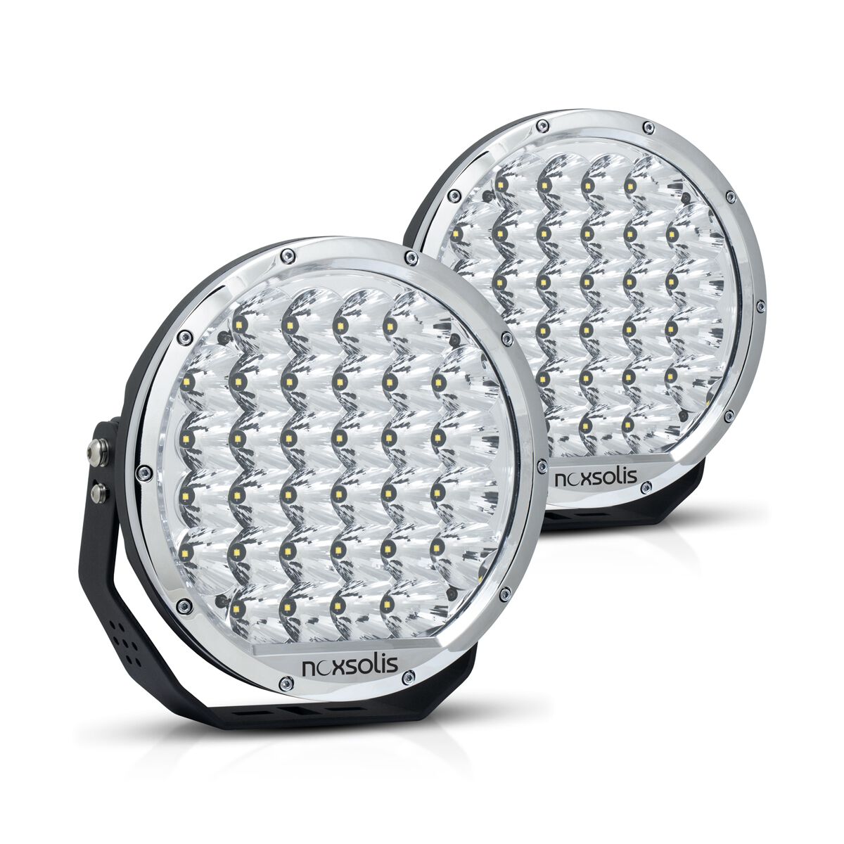 LED 9" SLIM DRIVING LAMP CHROME - COMBO BEAM 12-24V SET INCLUDES CLEAR COVERS, , scaau_hi-res