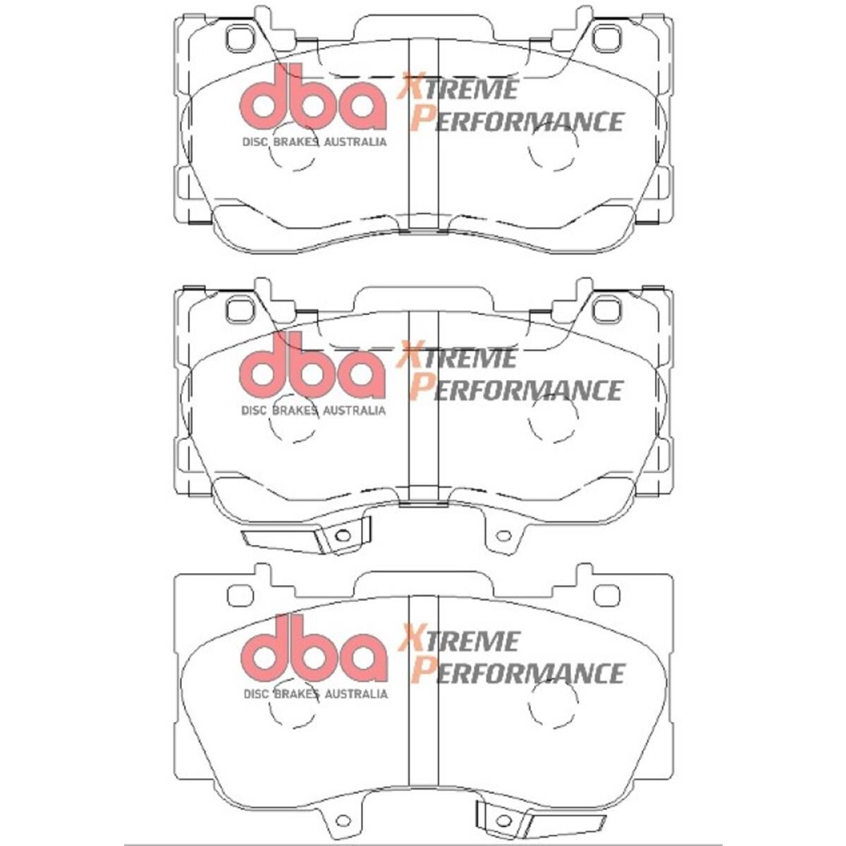 DBA XP PERFORMANCE BRAKE PADS [ Ford Mustang 2015 4 Piston F ], , scaau_hi-res