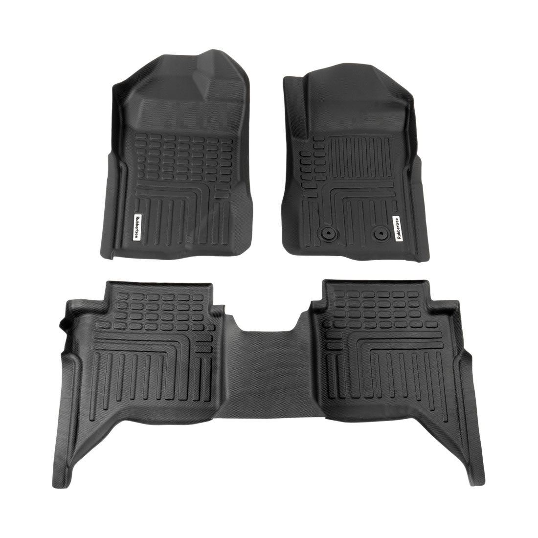 DEEP DISH FLOOR LINERS FOR FORD RANGER NEXT GEN 2022+ DUAL CAB XL FULL SET, , scaau_hi-res
