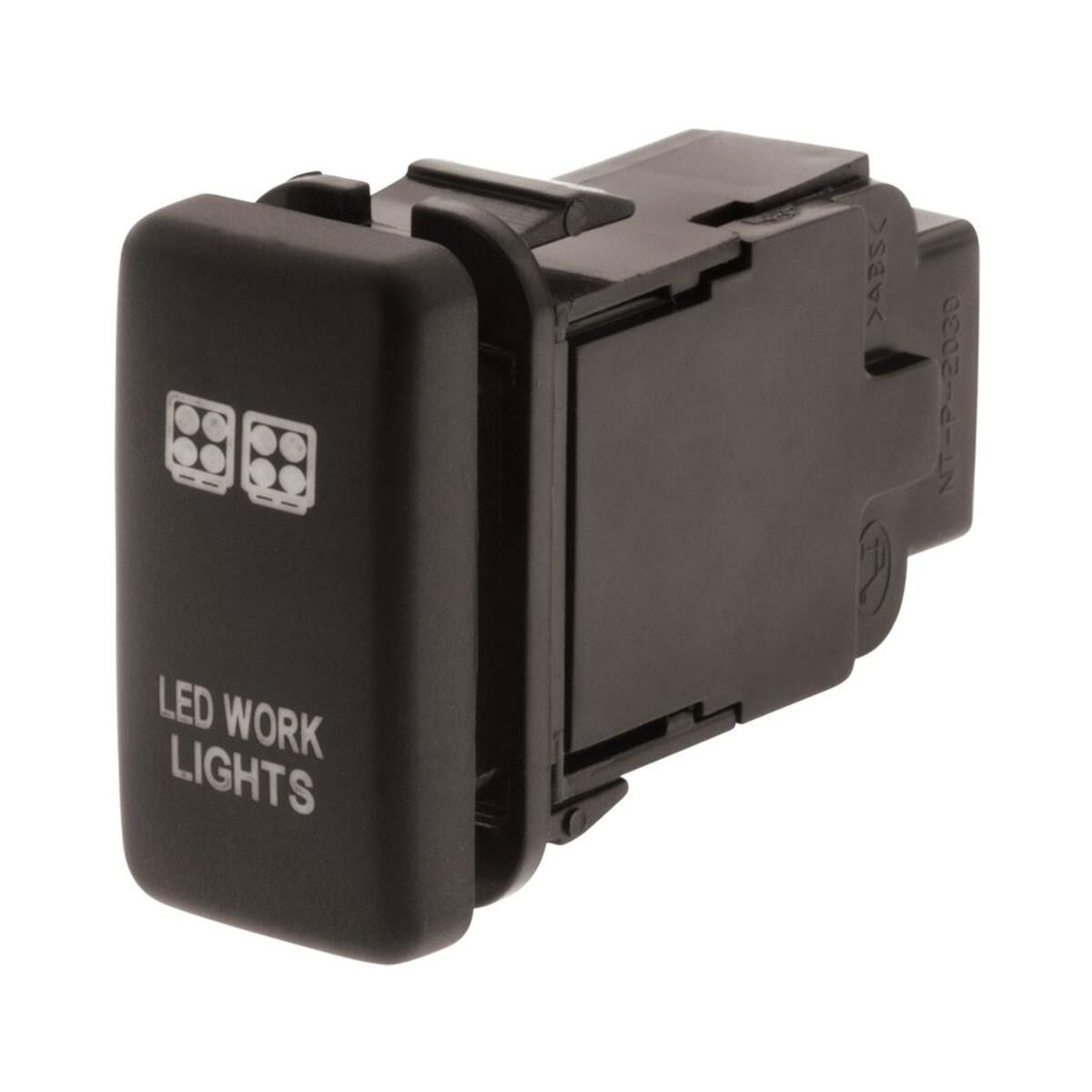 SWITCH PUSH BUTTON ON / OFF OE RPL 12V NO SYMBOL AMBER ILLUM T/S EARLY TOYOTA HULK, , scaau_hi-res