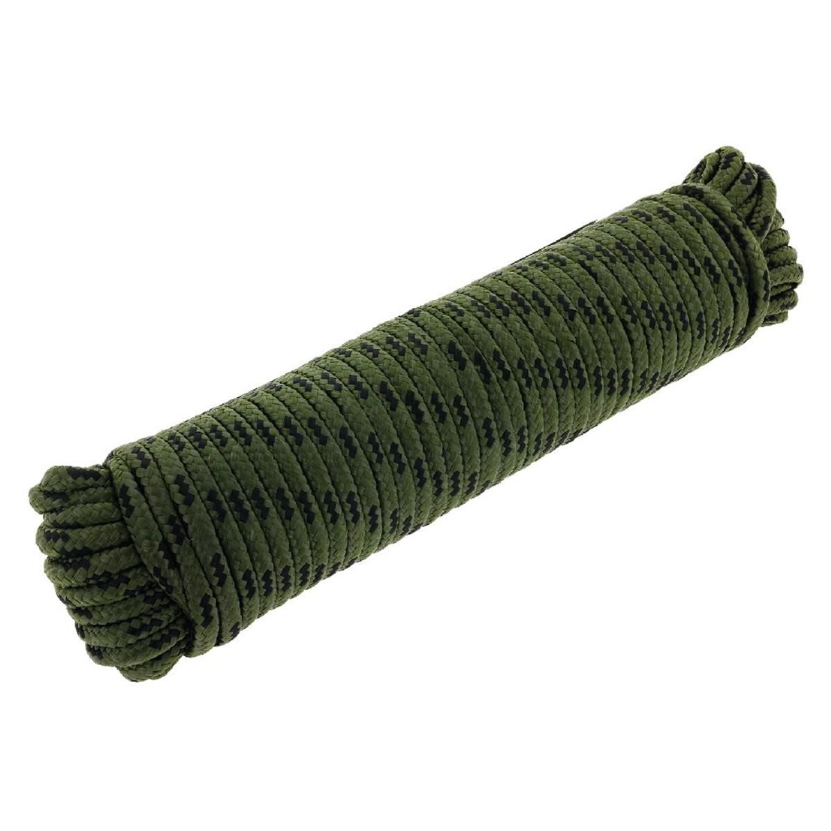 ROPE 30M OLIVE/BLK EXTRA STRONG WORKING LOAD 66KG, , scaau_hi-res