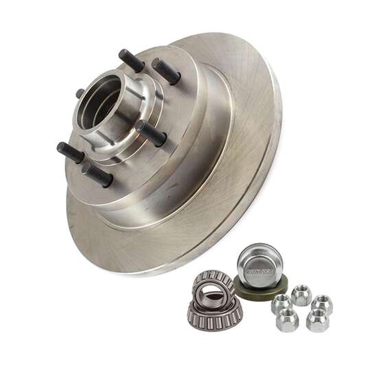 Sunrise Trailer Disc Hub Galvanised - Landcruiser 6 Stud, Parallel, , scaau_hi-res