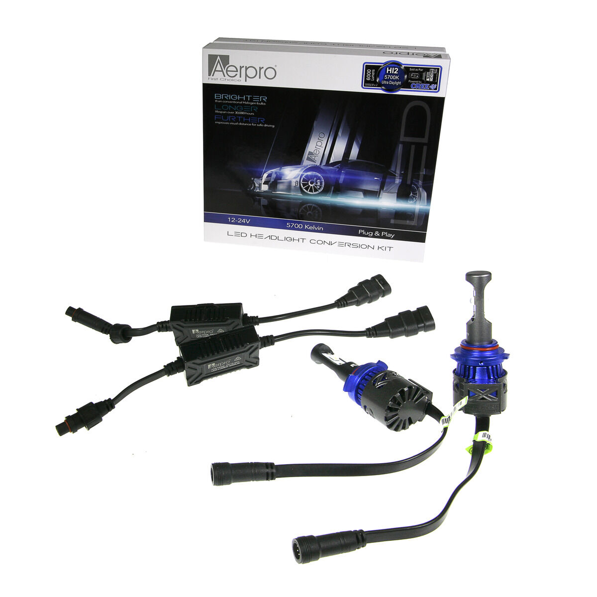 HIR2 LED HEADLIGHT GLOBE 5700 KELVIN, , scaau_hi-res