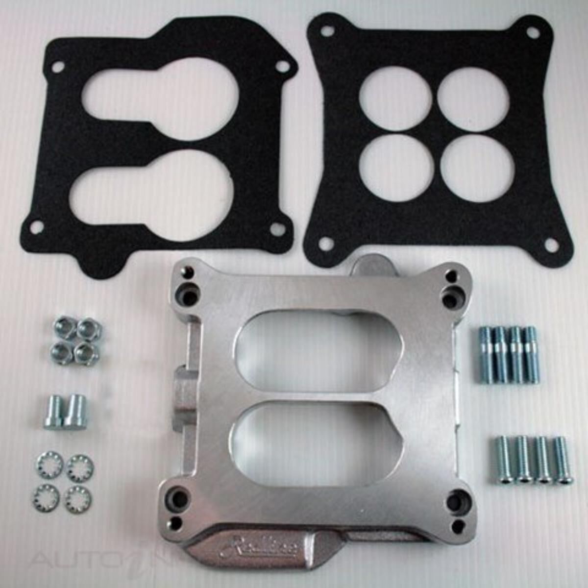ADAPTOR 4BBL SQ/BORE TO FORD  XC ON V8., , scaau_hi-res