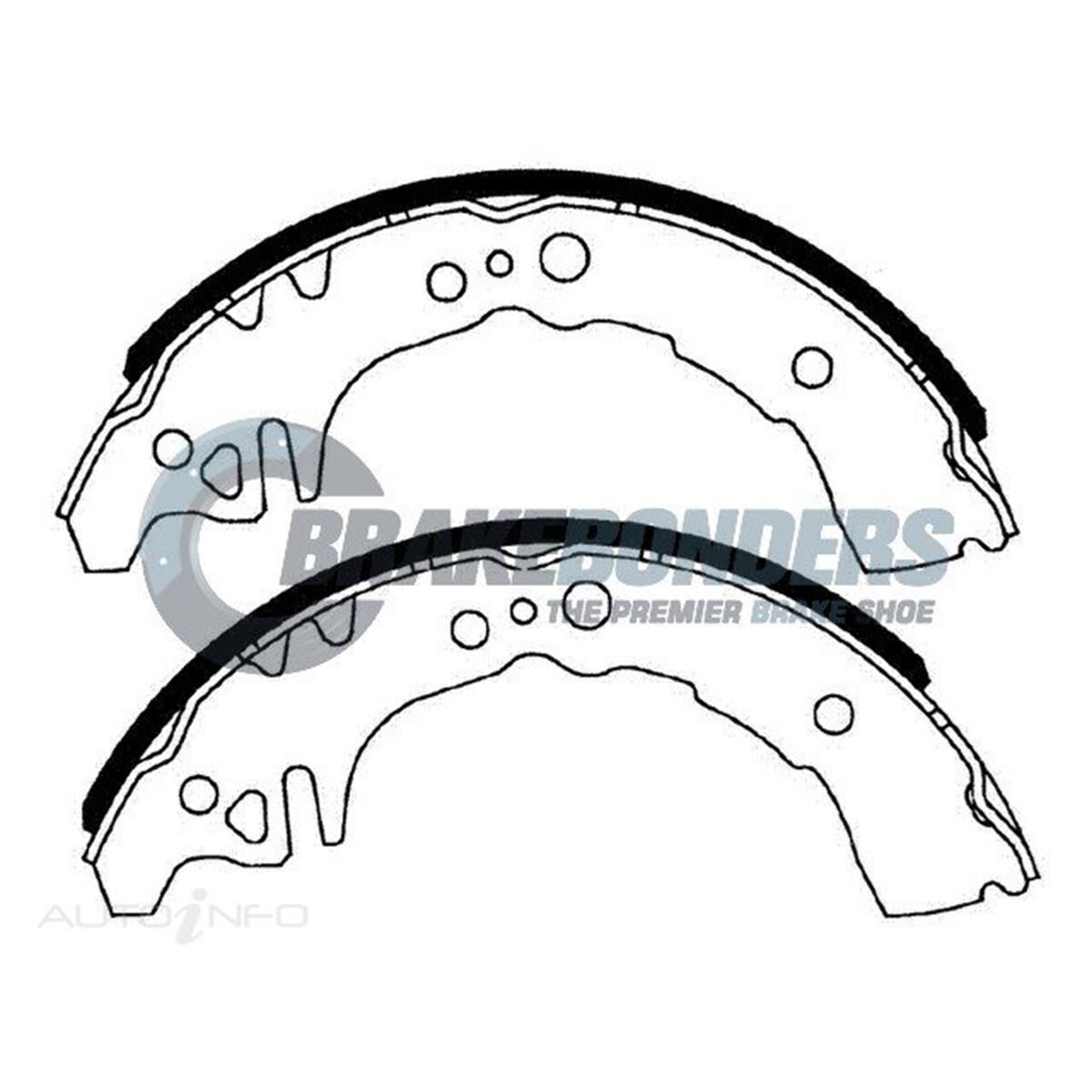 Brake Shoes - Toyota 180mm, , scaau_hi-res