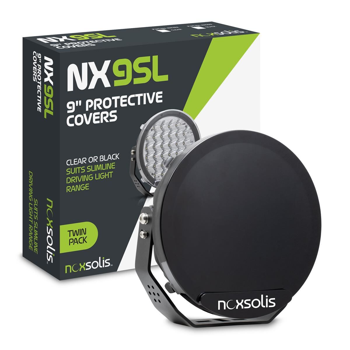 9" BLACK PROTECTIVE COVER -PAIR SUITS NX920, , scaau_hi-res