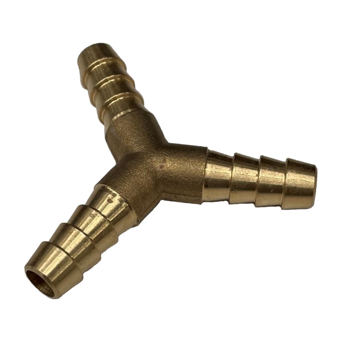 Brass 3 Way Male Tail Piece 5/16 Inch (7.9mm), , scaau_hi-res