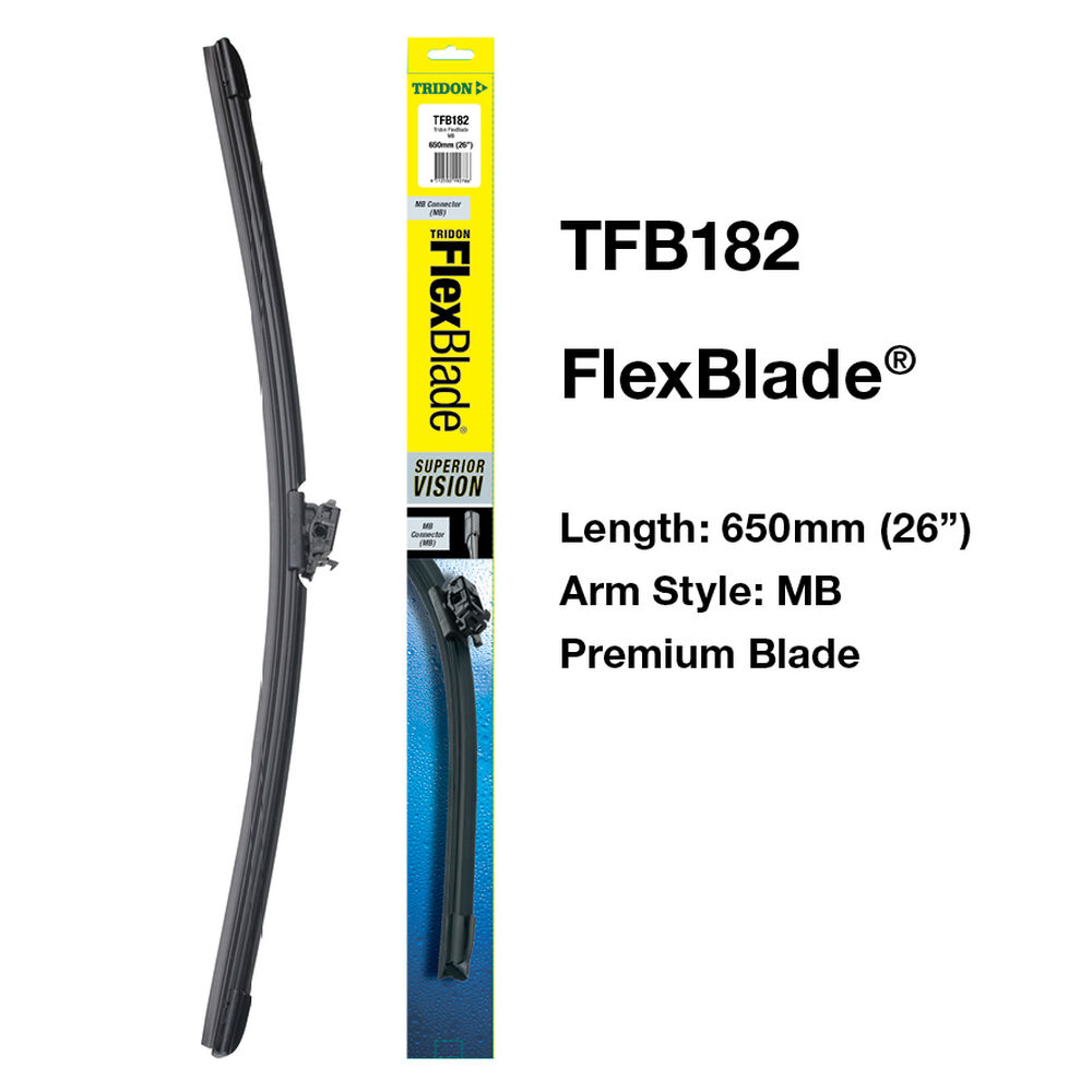 Tridon Flex Blade Single Wiper 26 Inch, TFB182 Supercheap Auto
