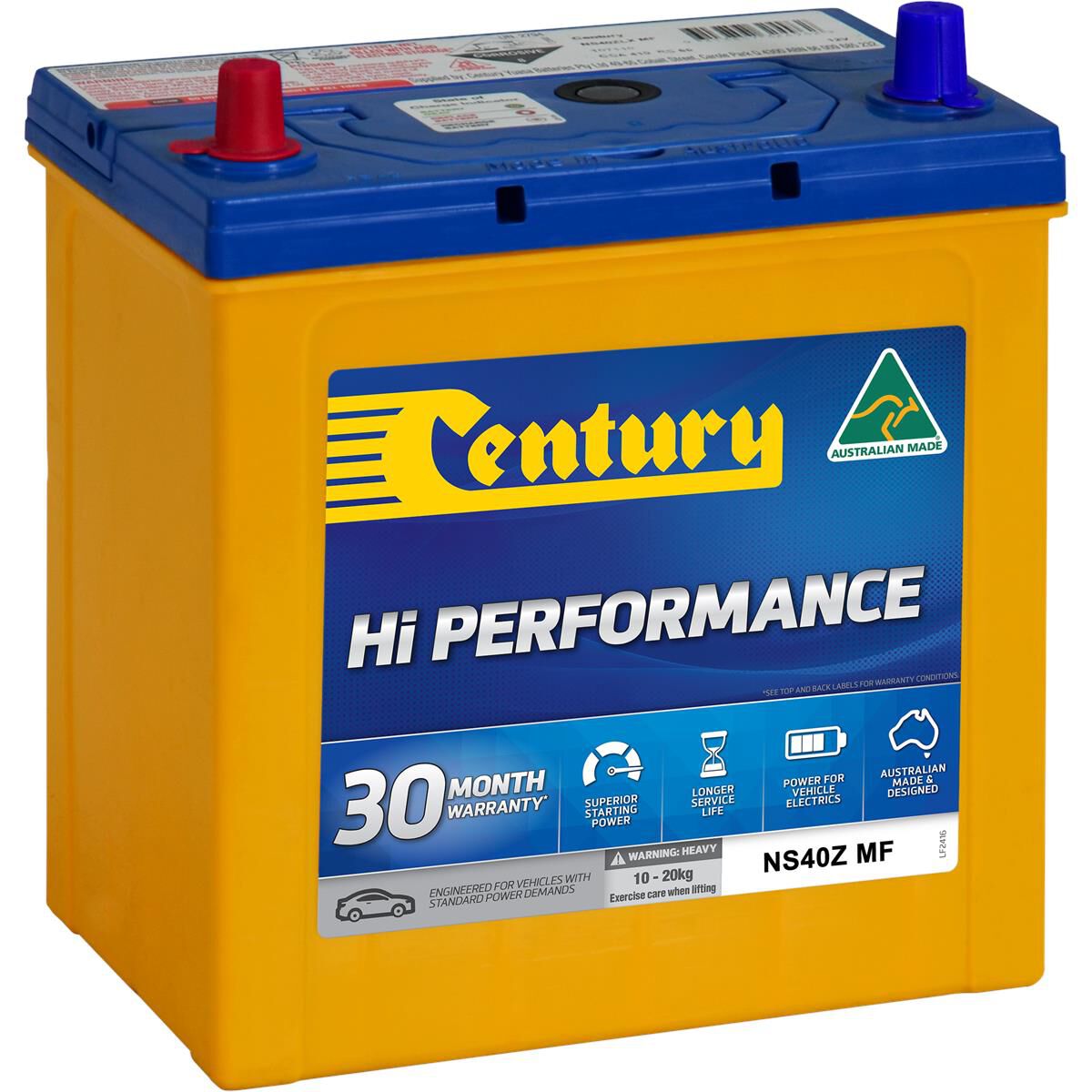 BATTERY CENTURY HP NS40Z MF 330CCA, , scaau_hi-res