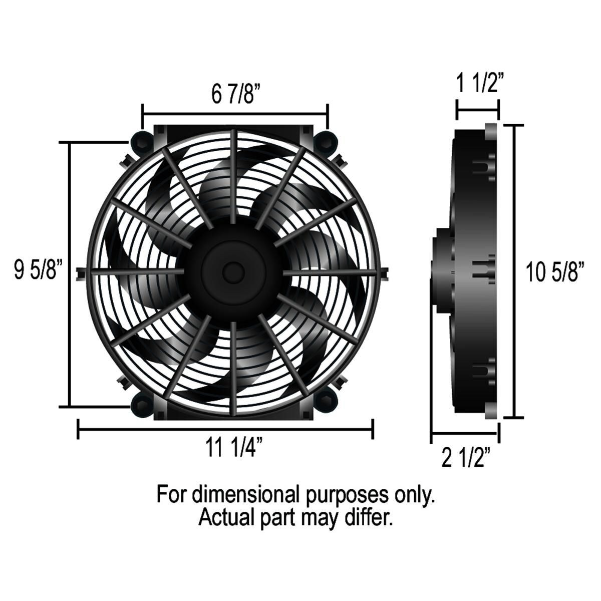 TORNADO ELECT. FAN/THRMOSTAT KIT 10 INCH, , scaau_hi-res