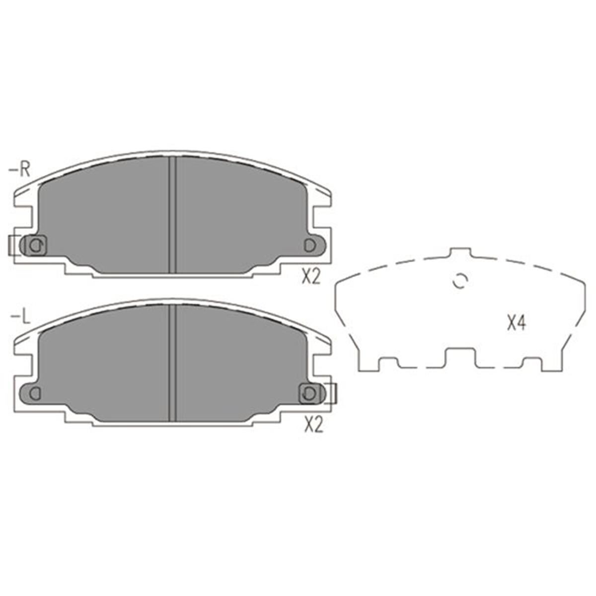 Holden Jackaroo, Rodeo 87-95  -  F  Brake Pads, , scaau_hi-res