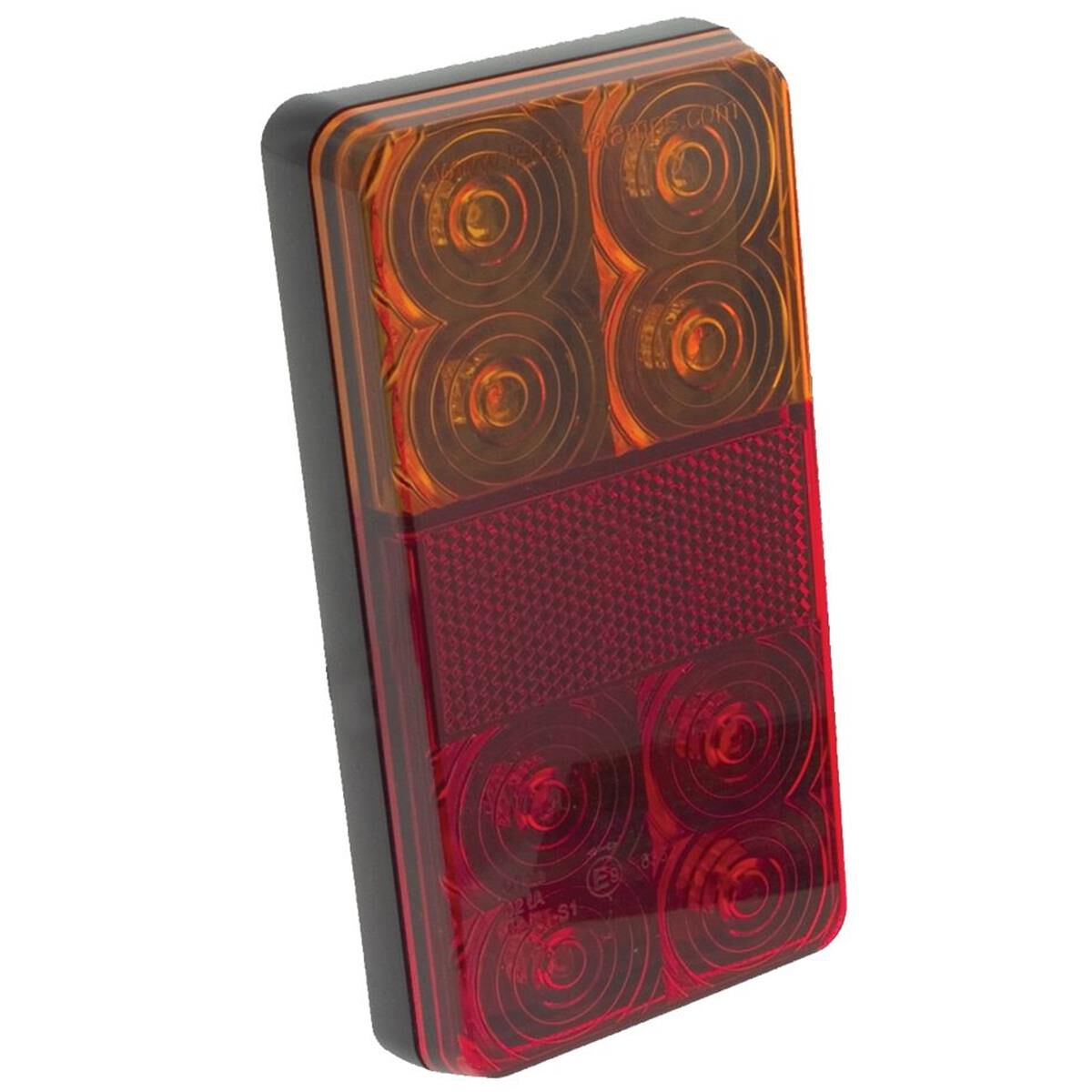 LED STOP/TAIL/INDICATOR LAMP 12V WITH REFLEX REFLECTOR 150 x 80 x 24mm, , scaau_hi-res