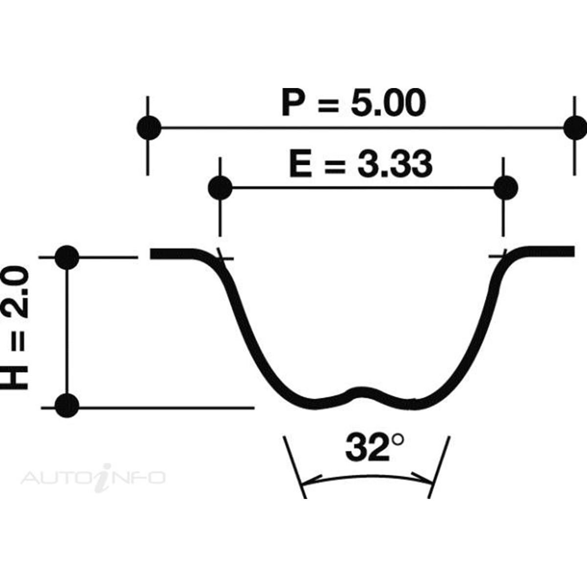 TIMING BELT 054RPP5M120HT, , scaau_hi-res