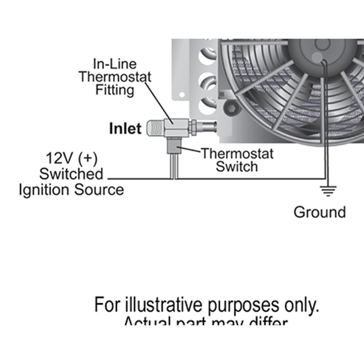 IN-LINE FAN CONTROL THERMOSTAT STANDARD SERIES 180 DEGREE -8AN X -8AN, , scaau_hi-res