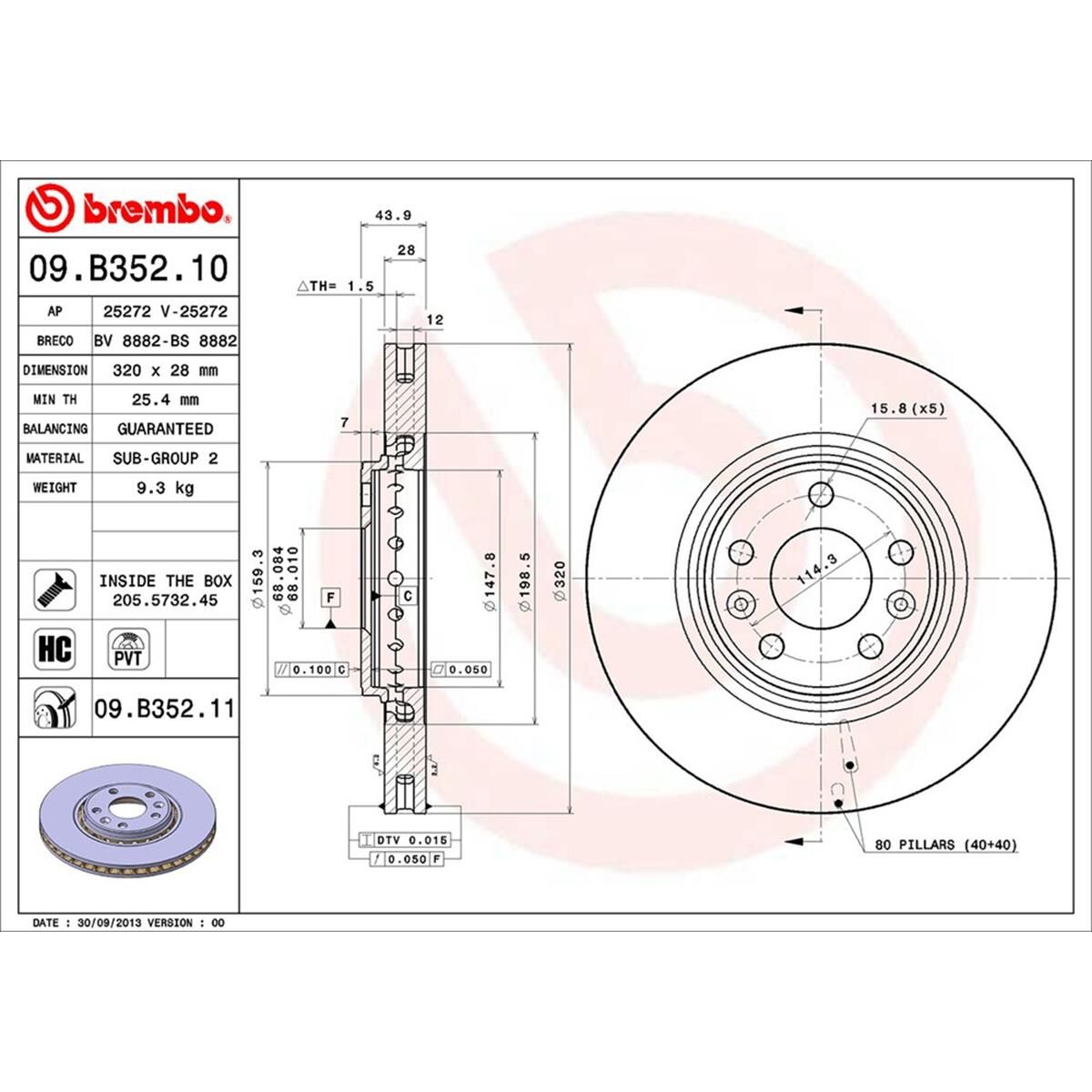 BREMBO DISC ROTOR, , scaau_hi-res