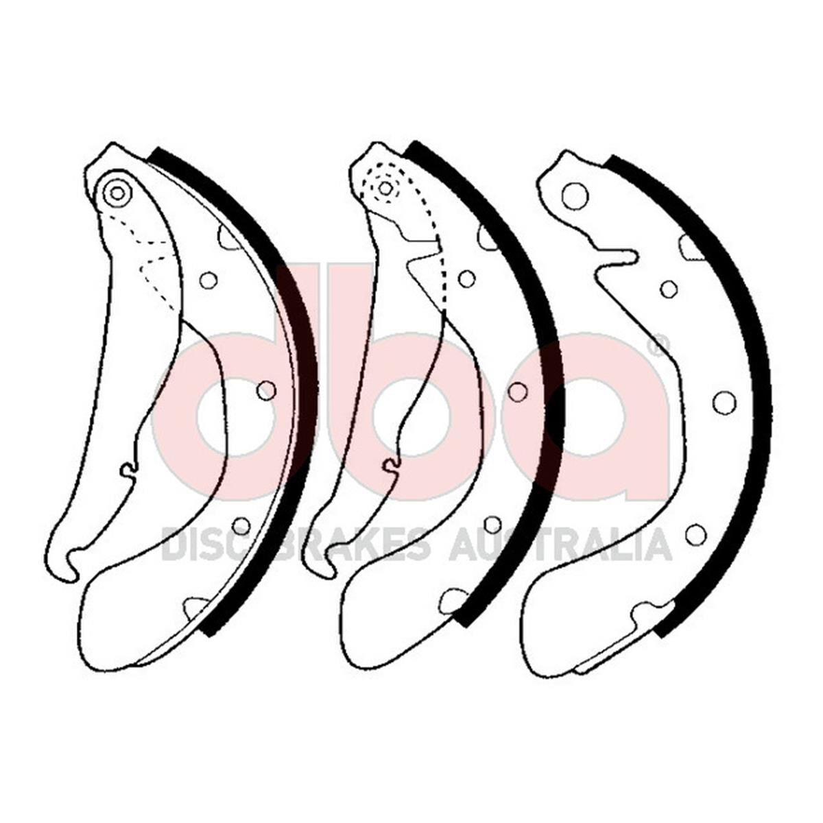 STREET SERIES BRAKE SHOES [DAEWOO ESPERO/LANOS/NUBERA 200MM], , scaau_hi-res